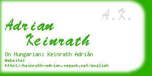 adrian keinrath business card