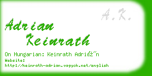 adrian keinrath business card